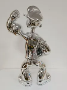 Statua di Popeye in Vetroresina Personalizzabile, Figura Artistica di Personaggio dei Cartoni Animati, Decorazione per Interni ed Esterni, Casa e Giardino - Product Image 4