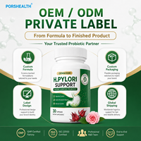 Poudre de soutien probiotique H. Pylori à formule personnalisée et à conservation prolongée avec Pylopass GasProtect Fucoidan, Sachets, Capsules, Comprimés OEM ODM