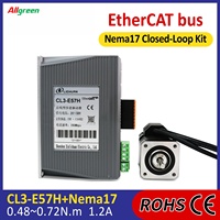 Kit Motor Stepper Loop Tertutup DC Nema17 2 Fase DC24-48V 1.2A 1000PPR 0.48/0.72N.m Pengontrol Driver untuk Printer 3D CNC