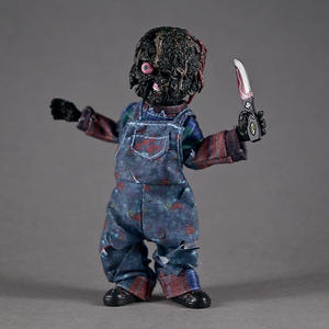 Muñeco Demonio de Child's Play, Figura Neca de Edición Limitada, Versión de Tela Quemada, <span class=keywords><strong>Chucky</strong></span>, Mercancía de Anime, Adorno, Juguete, Regalo - Product Image 2