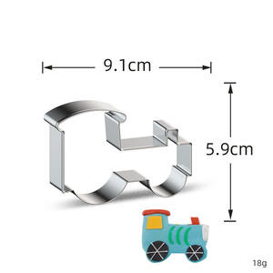 Moules à biscuits multiformes véhicule technique voiture <span class=keywords><strong>avion</strong></span> outils de cuisson <span class=keywords><strong>emporte</strong></span>-pièce en acier inoxydable - Product Image 5
