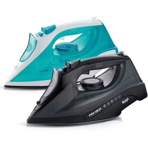 Fer à repasser électrique avec semelle antiadhésive, fer à vapeur électrique anti-goutte pour repasser les vêtements avec réservoir d'eau - Product Image 1