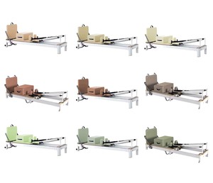 เครื่องรีฟอร์มเมอร์พิลาทิสแบบปรับได้ Jereathy สีขาว ขายดี โครงสร้างอะลูมิเนียม สำหรับการฝึกสมดุล - Product Image 5