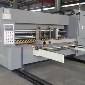 Golfpapier Volautomatische Flexo Printerpizza Doos Maken Machine Prijs