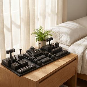 Fashion Modern Jewel Store Stand Tray Bracelet <b>Earring</b> Bangle Ring Holder Necklace Pendant Stand Hold Set Jewelry Display - Product Image 2