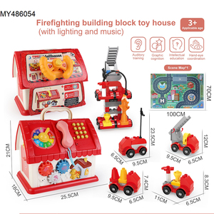 Cube d'activités pour enfants 2026 – Nouveauté : Jouets éducatifs robotiques, blocs de construction, maison de jeu pompier, cube de jeu pour enfants avec tapis - Product Image 5