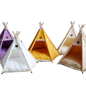 OEM Maßgefertigtes Haustier-Bett aus Leinen für Hunde und Katzen, Tragbare Hundezelte, Waschbare Tierhäuser - Product Image 1