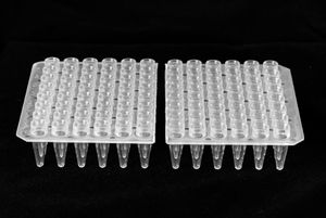 แผ่น PCR 96 96-Well ผนังบางขนาด0.2มล. + ฝาแยก96 - Product Image 5