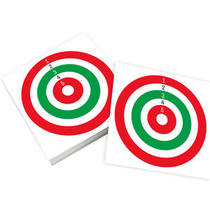 5.5x5.5Inch Red Green Circular <b>Shooting</b> Paper <b>Targets</b> 100pcs Indoor Outdoor Training High Visibility Bullseye Practice Accessory - Product Image 6