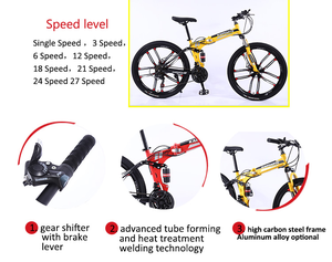 Bicicletas de Carretera de Aleación de Acero de 24 y <span class=keywords><strong>26</strong></span> Pulgadas, <span class=keywords><strong>Bicicleta</strong></span> Plegable de Montaña Económica y Fácil de Transportar con Logotipo OEM para Adultos - Product Image 4
