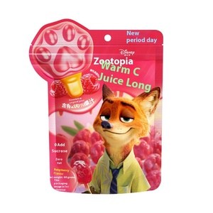 Caramelo de gelatina de fruta con vitamina C de 60g, delicioso sabor a naranja y frambuesa, aperitivos saludables para niños y adultos para oficina, viajes - Product Image 5
