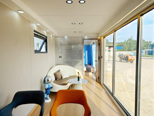 Cabina Móvil de Acero Ligero para Exteriores, Ecológica, Impermeable, Diseño Mediterráneo, Tipo Apple, 20 pies, Centro de Servicios Comunitarios, Oficina - Product Image 6