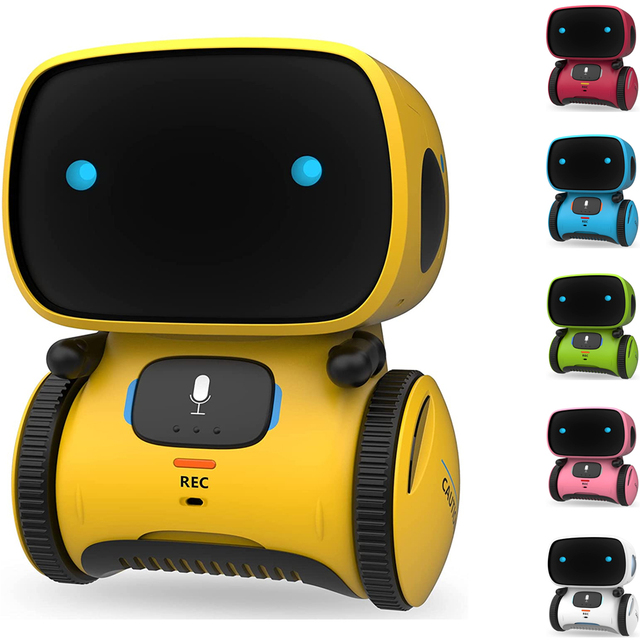 Hot Sale AI Robot Smart Musical Voice Control Educational Chassis Kit Plastic Electronic Battery Operated Toy for Ages 2-7