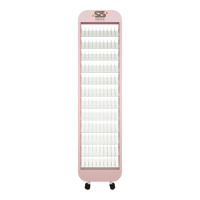 Présentoir de vernis à ongles en acrylique et support de personnalisation en métal pour le maquillage, la bobine, le cosmétique, le parfum, les émaux à exhibicin