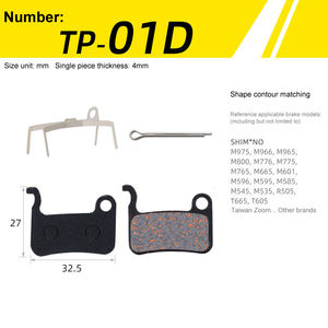 MTB Montanha Disco Hidráulico Pastilhas De Freio Fábrica Personalizado Ciclo Semi-metálico Bike Pad - Product Image 4