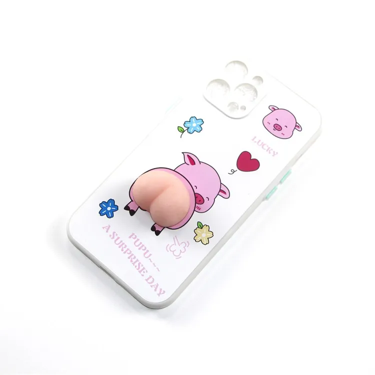 Coque de téléphone PC couverture de téléphone portable animaux mignon Offre Spéciale 3D cochon Pipi dessin animé pour Iphone X/XS,XS Max,xr,6/7/8/11/12/13 XXD/OEM/ODM