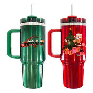Paquete de 20 vasos térmicos de acero inoxidable de doble pared de 40 oz con aislamiento al vacío, acabado brillante, con pajita, para sublimación y grabado láser. - Product Image 1