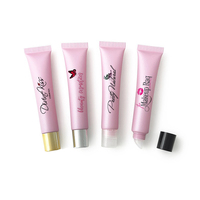 Tube cosmétique vide rose givré mat de 20 ml/g pour lotion, soin de la peau, crème contour des yeux, essence, baume à lèvres, brillant à lèvres