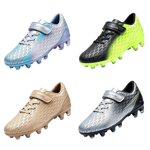 Chaussures de football à boucles Velcro, doublure en mesh PU, <span class=keywords><strong>crampons</strong></span> TF pour terrain ferme, légères, pour jeunes - Product Image 2