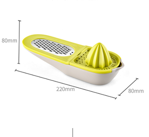 Presse-agrumes manuel en plastique Mixwares 3 en 1 avec logo personnalisé pour presser les agrumes, zester et préparer les aliments - Product Image 6