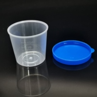 Colector de esputo Colección con cuchara Contenedor de espécimen fecal estéril azul universal