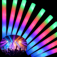 Bâtons lumineux en mousse LED les plus vendus, bâtons lumineux multicolores clignotants pour la décoration de concerts, de fêtes et d'événements