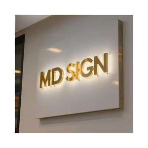 Personalize <b>Light</b> up logo Backlit Letter Sign Custom Beauty Salon logo Sign Led Illuminated Sign for Reception <b>Wall</b> Signage - Product Image 6