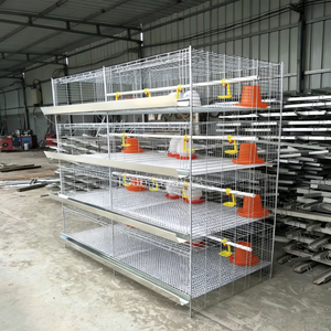 Système de cages à cailles galvanisées à plusieurs niveaux, cage d'élevage automatique pour pigeons, cages de couvaison pour volailles - Product Image 5