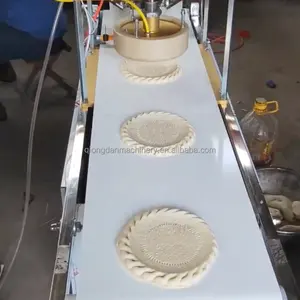 Línea de producción de pizza completamente automática de alta eficiencia Línea de producción de pizza congelada que forma la máquina