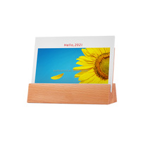 Place en bois porte-cartes table menu titulaire acrylique signe titulaire base en bois produits en bois personnalisés