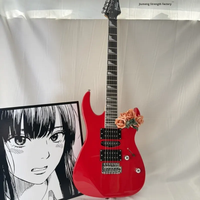 Gitar Listrik Maple dengan Tremolo, Fingerboard Rosewood - Amplifier Gitar Multi-warna Opsional untuk Pelajar & Pemula