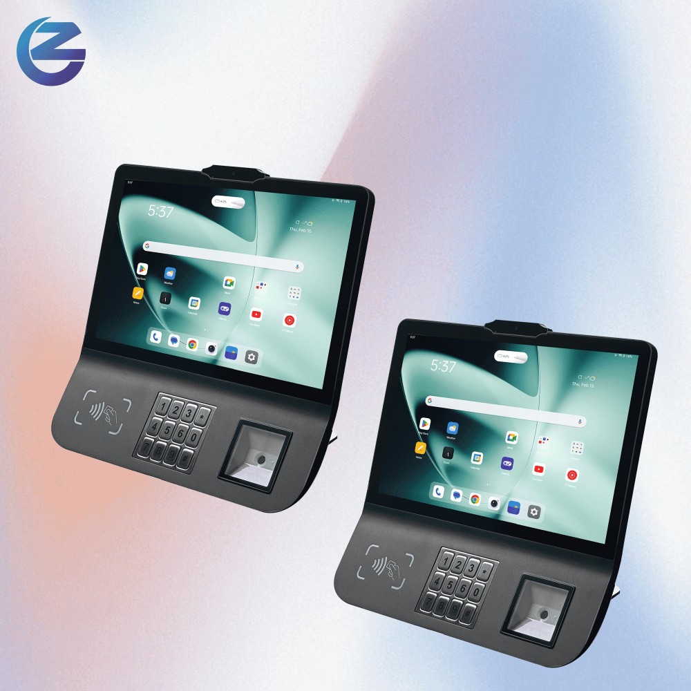 Планшет Z101 Android 14 POS с NFC, тепловым чековым принтером и настенным/настольным креплением для счетчиков еды