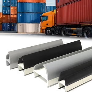 Bande d'étanchéité de porte de camion en forme de H, en PVC rigide co-extrudé, insonorisante, sur mesure, pour conteneur frigorifique, haute qualité, directement de l'usine - Product Image 1