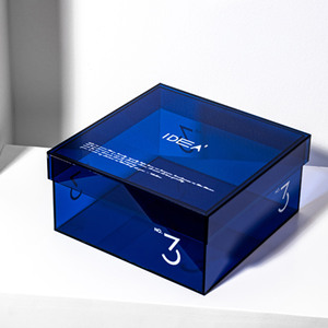 Acryl-Speicherbox mit Deckeln, mehrzweckbox quadratisch stapelbar für Büro, Zuhause, würfelbehälter für Schmuck, Staples, Spielzeug - Product Image 1