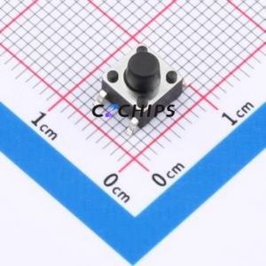 TS110416060 Tactile Switch SMD-4P,6x6mm Switch Single Pole Single Throw Round Button 1.6N 6mm - Product Image 1