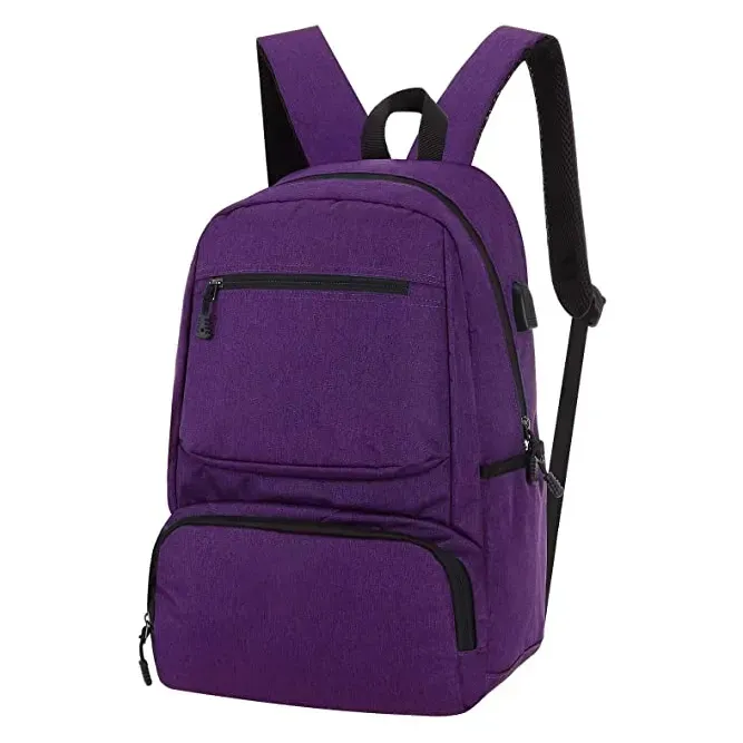 TINYATComfortable विरोधी चोरी पानी-प्रतिरोधी कॉलेज बैग व्यापार टिकाऊ यात्रा कंप्यूटर हल्के लैपटॉप बैग