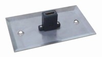 US-Standard 115x70mm Edelstahl # 304 für Wandplatte 1-Port-Adapter mit 4K 60Hz für Heimdekoration