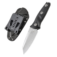 Couteau à lame fixe en acier 8Cr13Mov, manche en nylon, tactique, camping, survie, bricolage, pointe tombante, fabricant sur mesure, 3mm, 20.8cm de haut
