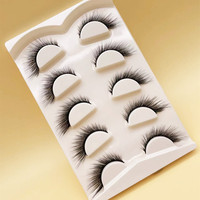 Nouvelle tendance marque privée gros oeil de chat cils d'oeil de renard cheveux synthétiques faux cils naturels vente en gros