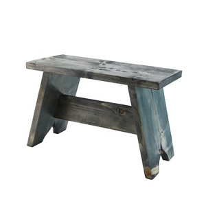 Taburete pequeño <span class=keywords><strong>de</strong></span> <span class=keywords><strong>madera</strong></span>/asiento rectangular rústico Shabby chic - Product Image 1
