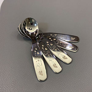 Juego de Cubiertos de Acero Inoxidable DF BC de Dos Piezas con Mango Corto, Pulido Espejo, para Uso Doméstico, para Niños, para Helado y Pastel - Product Image 5