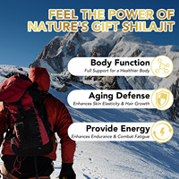 Résine de Shilajit Pur Naturel de Marques Privées, Résine Primaire Originale de Shilajit, Résine de Shilajit Pur de l'Himalaya 50G
