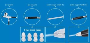 3 en 1 verticale hydra dermabrasion de l'eau de peau de jet d'oxygène machine faciale pour les soins de la peau - Product Image 3