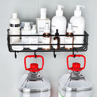 Estante de Baño Montado en la <span class=keywords><strong>Pared</strong></span> con Ganchos - Cesta Metálica para Ducha, Toallero para Artículos de Aseo, Jabón y Herramientas de Limpieza en el Baño o Dormitorio - Product Image 3