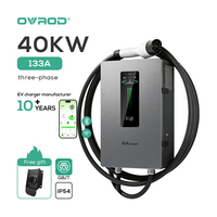 Module de chargeur EV DC Ovrod 40 kW, borne de recharge murale GBT, station de recharge pour véhicules électriques, IP54, recharge rapide, station de recharge murale