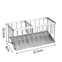 304 distributeur de pompe à savon en acier inoxydable aspiration pour évier de cuisine accessoires caddy organisateur porte-brosse éponge détachable