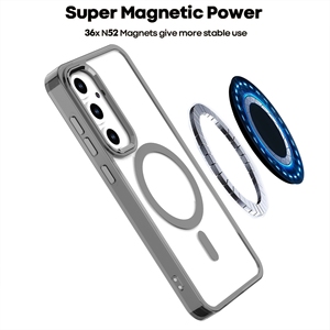 Funda de teléfono magnética transparente a prueba de golpes para Samsung Galaxy S25 24 <span class=keywords><strong>23</strong></span> Ultra/<span class=keywords><strong>23</strong></span> 24 Fe Pc Tpu Material funda de teléfono móvil - Product Image 3