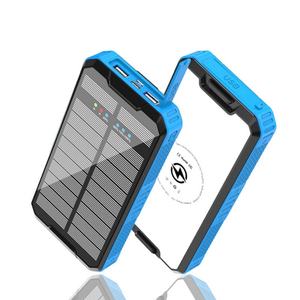 Cargador Portátil Solar Inalámbrico de 30000 mAh con Carga Rápida PD, Banco de Energía Móvil con Luz para Camping al Aire Libre - Product Image 3
