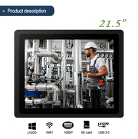 YC 215EM PC Industrial Todo en Uno de 21.5 Pulgadas con Pantalla Táctil, Intel Celeron J1900, Windows, Panel Táctil Capacitivo, Panel Frontal IP65