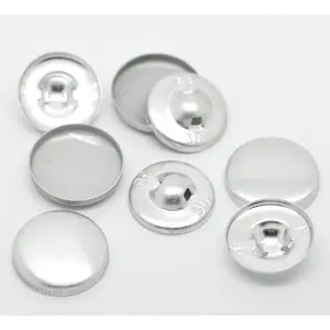 Wholesale Price Aluminum Self Cover Button with Flat Back for Furniture